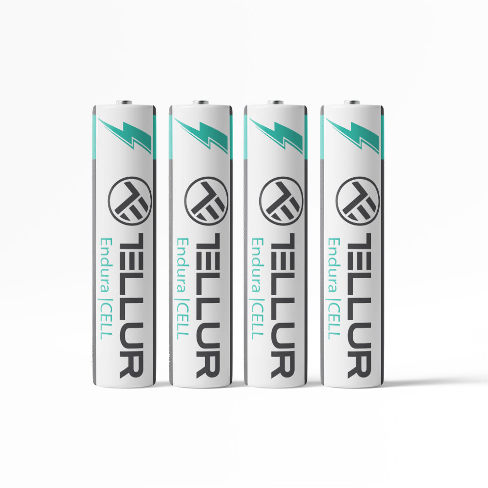 Tellur Endura Cell battery, Zinc-Carbon, AAA R03, 1.5V, 4 pcs/set - TELLUR