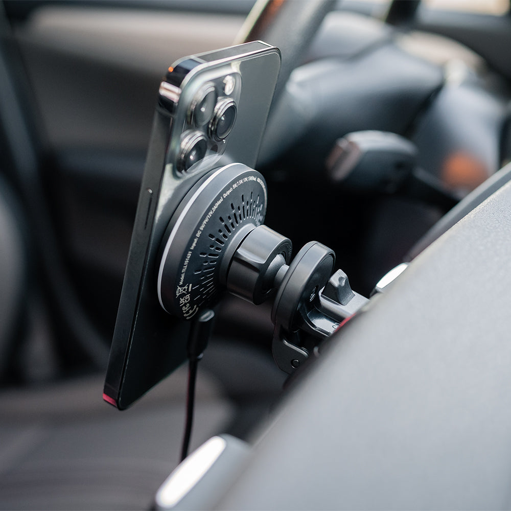 Wireless Car Charger, MagSafe Compatible, 15W, Black - TELLUR