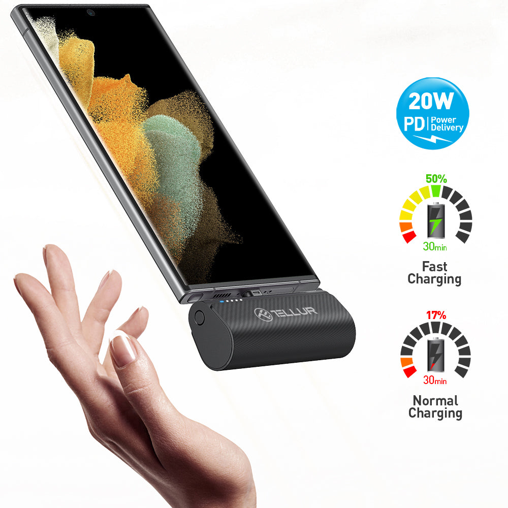 Power Bank PD201 5000mAh, PD20W - TELLUR