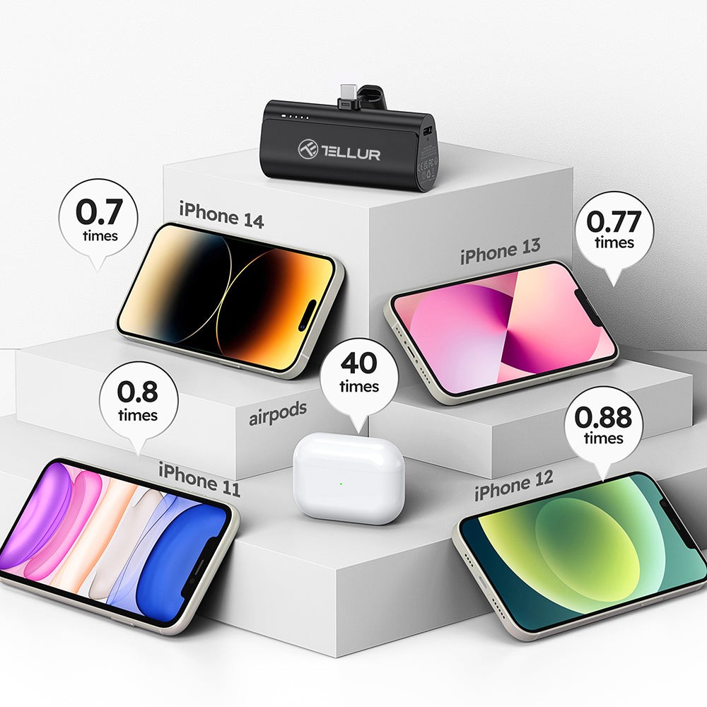 Power Bank PD203 5000mAh, PD20W, Lightning - TELLUR