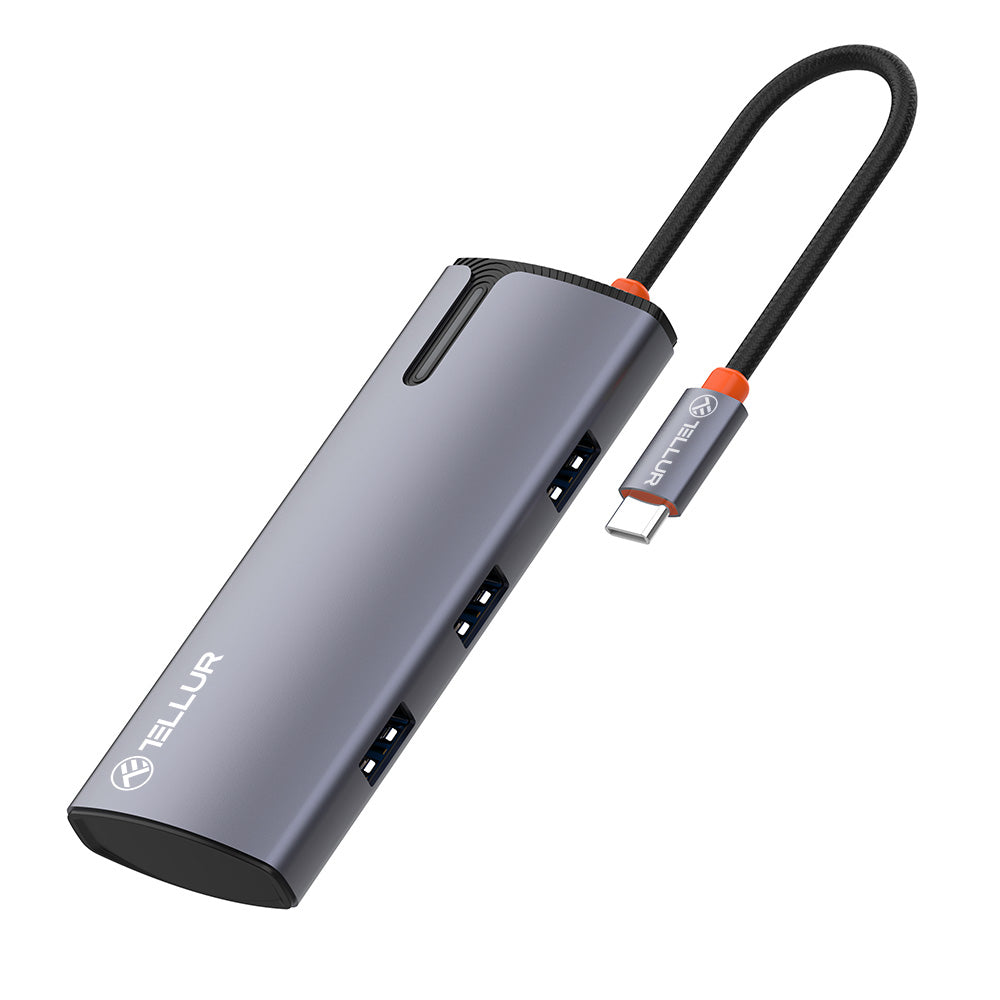 USB-C hub, PD 3.0 100W HDMI, 3xUSB 3.0 - TELLUR