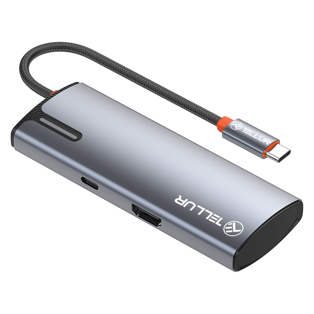 USB-C hub, PD 3.0 100W HDMI, 3xUSB 3.0 - TELLUR