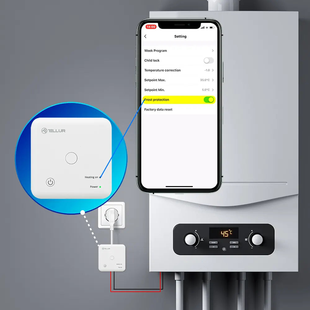 WiFi Thermostat - TELLUR