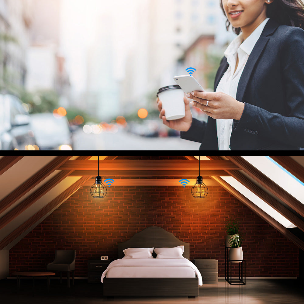 WiFi Smart Filament Bulb E27, 6W, clear - TELLUR