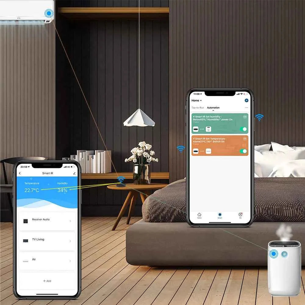Smart IR WiFi Remote Control & Temperature and Humidity Sensor - TELLUR