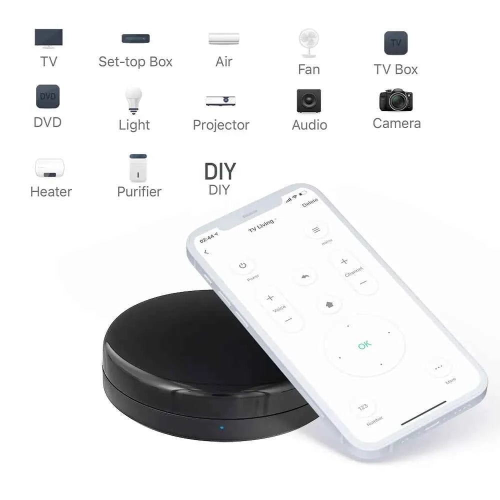 Smart IR WiFi Remote Control & Temperature and Humidity Sensor - TELLUR