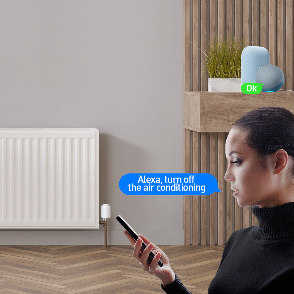 Smart WiFi Thermostatic Radiator Valve RVSH1, LED - TELLUR