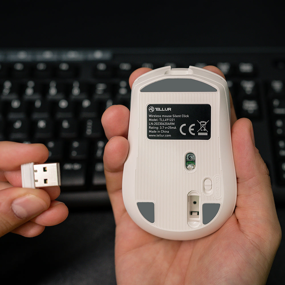Wireless Silent Click Mouse - TELLUR