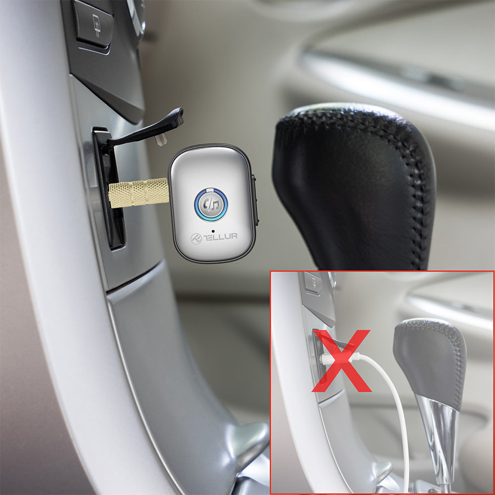 Bluetooth audio receiver, portable 3.5mm Aux adapter - TELLUR