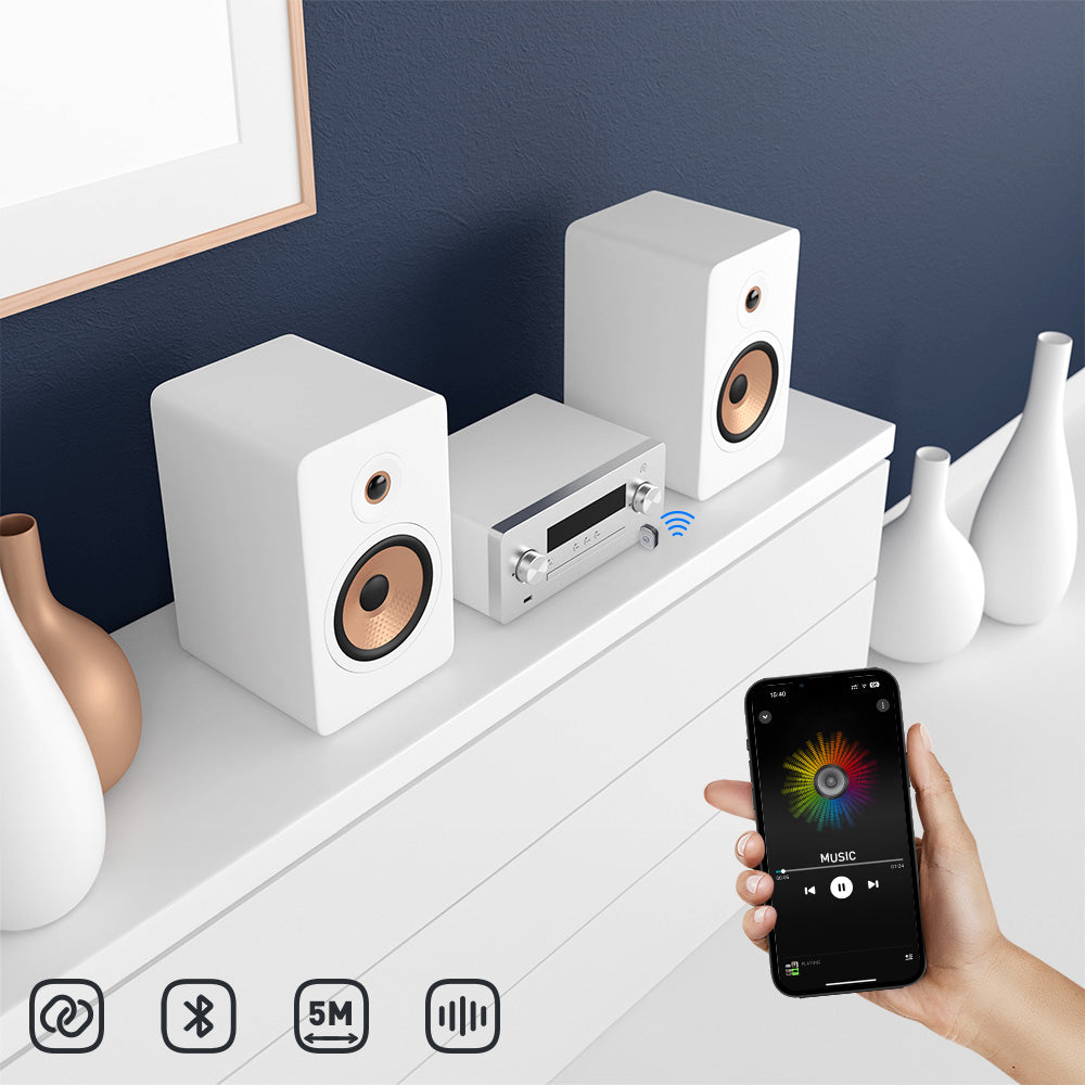 Bluetooth audio receiver, portable 3.5mm Aux adapter - TELLUR