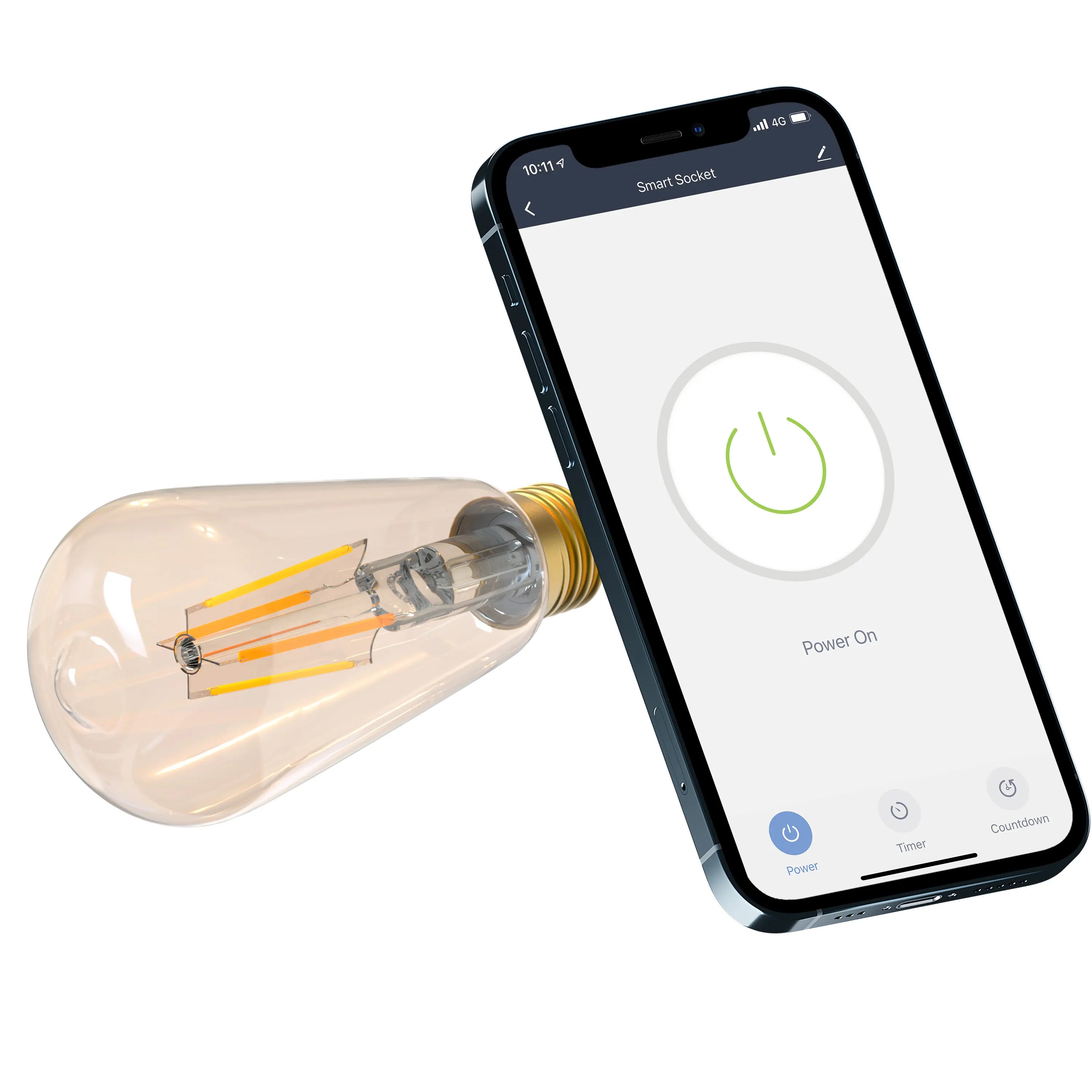 WiFi Smart Filament Bulb E27, 6W, amber - TELLUR