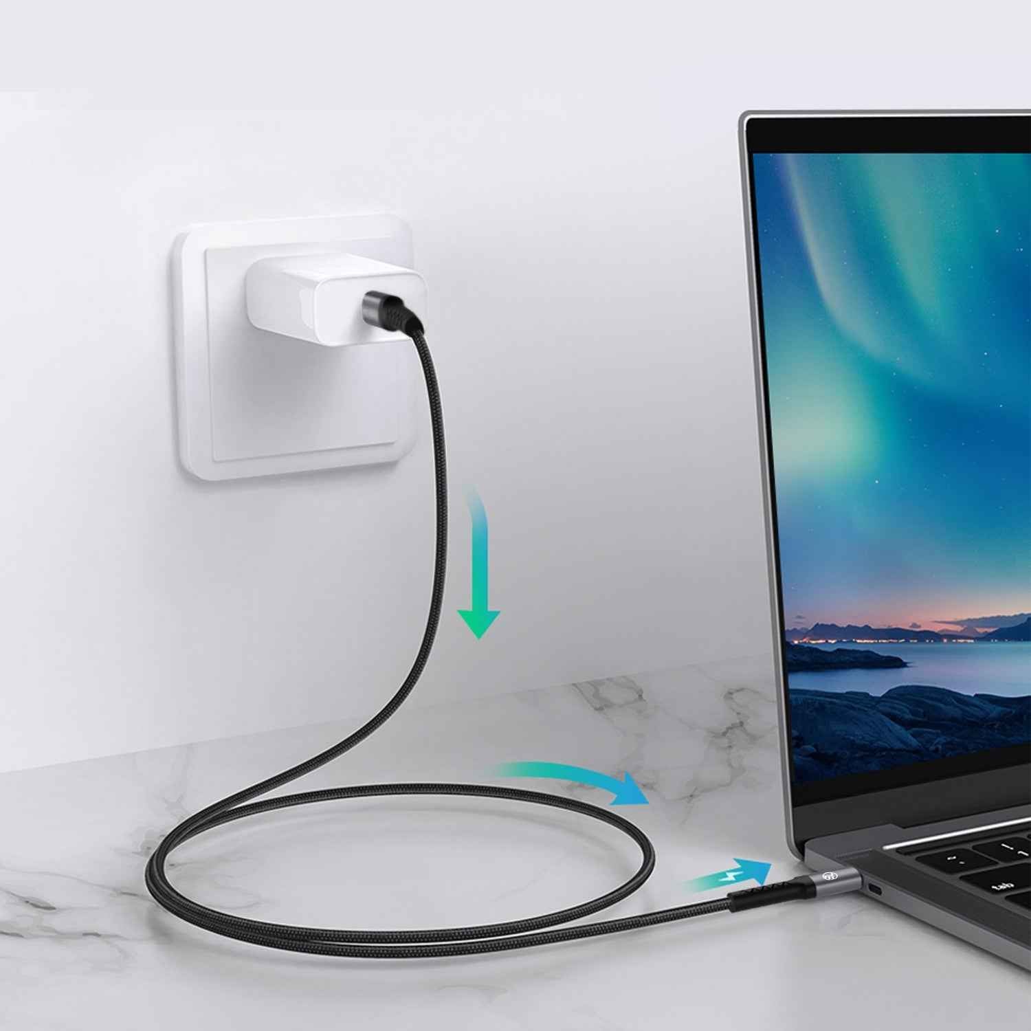 Type-C To Type-C cable, 3A, 60W, 2m - TELLUR