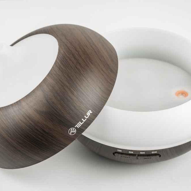 WiFi Smart Aroma Diffuser, 300ml, LED, Dark Brown - TELLUR