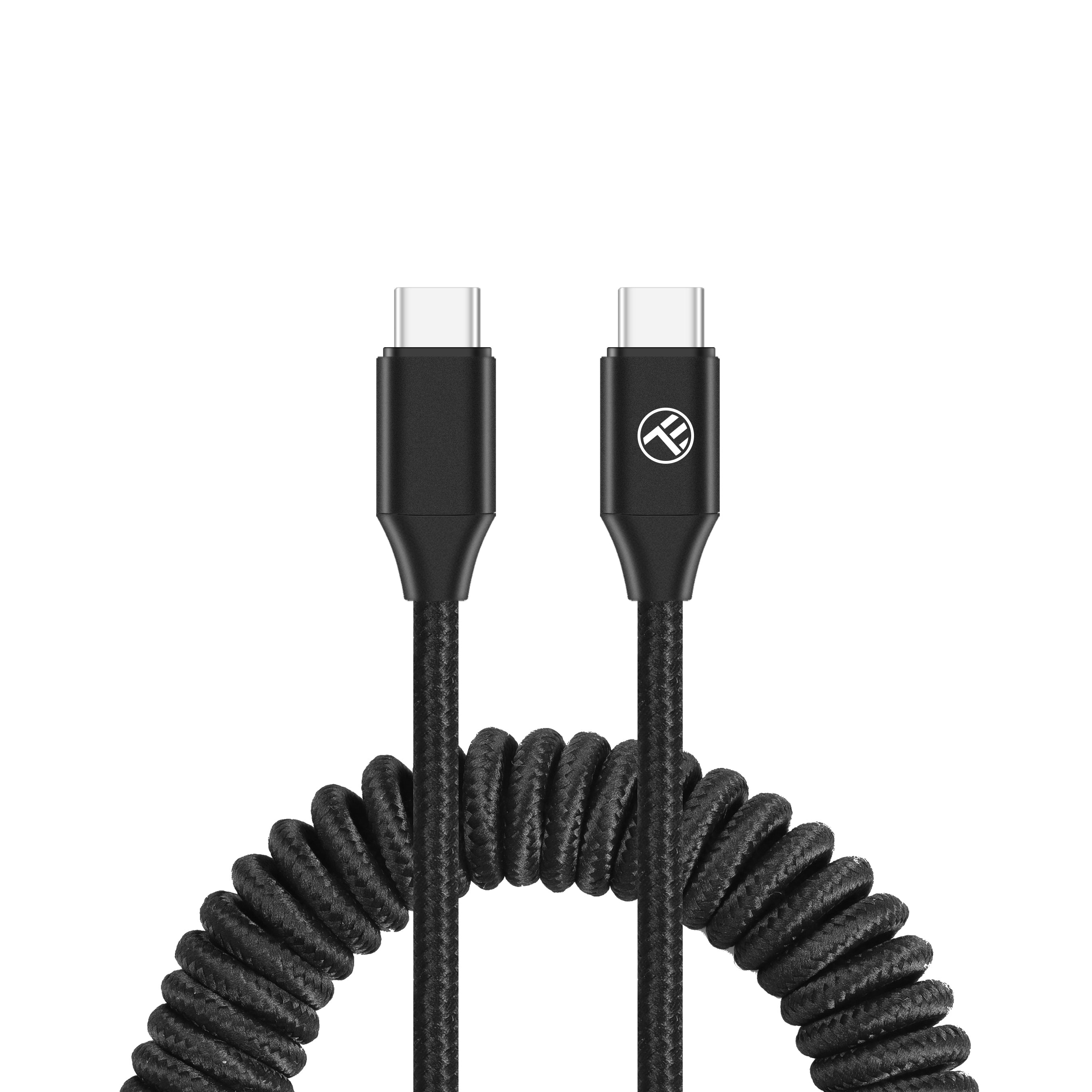 Extendable USB-C to USB-C cable, PD60W, up to 1.8m - TELLUR