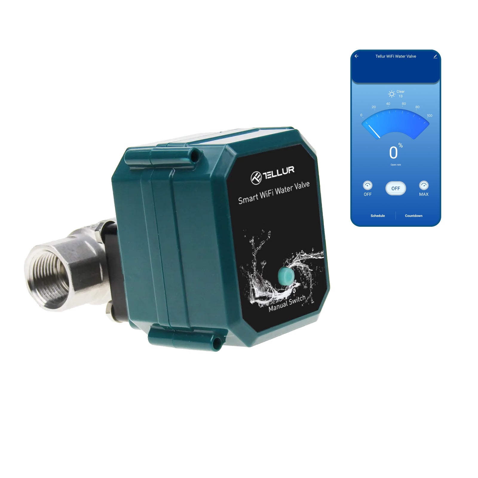 Smart WiFi Water Valve - TELLUR