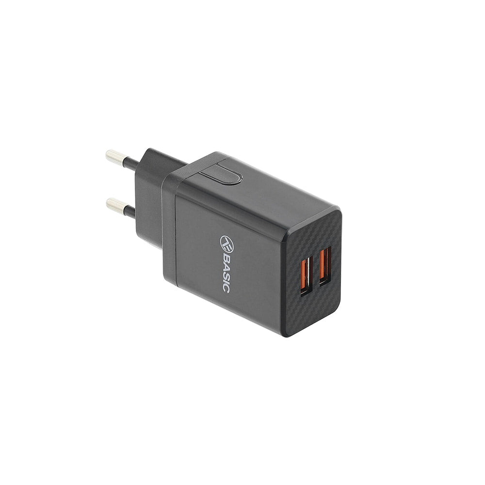 Dual USB Wall Charger, 2.4A - TELLUR