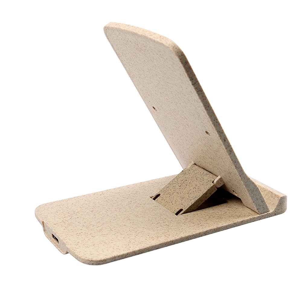 Tellur Green Qi wireless fast desk charger, 15W, Qi certified, foldable, cream - TELLUR