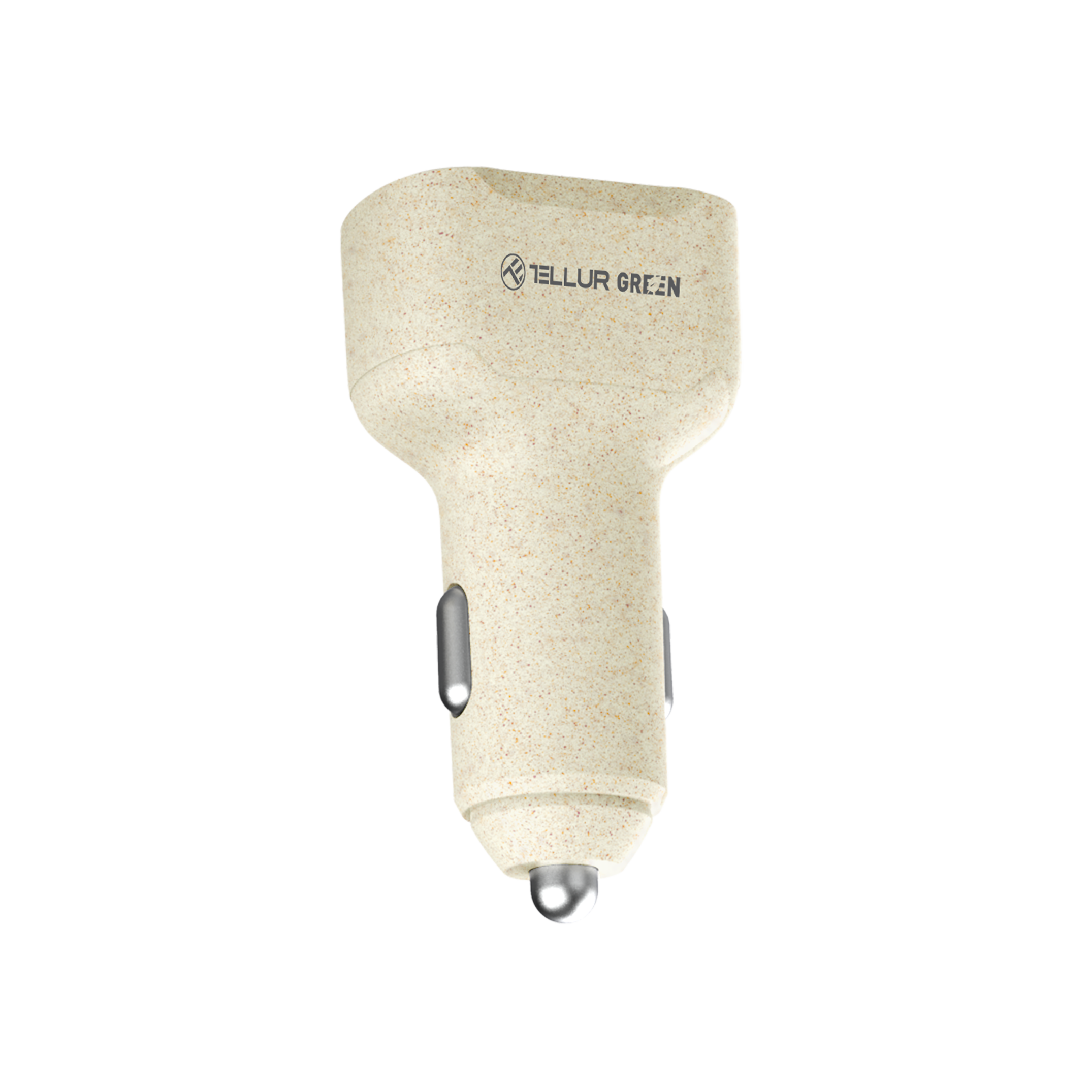 Tellur Green car charger, 36W, 6A (PD18W + QC3.0 18W), cream - TELLUR