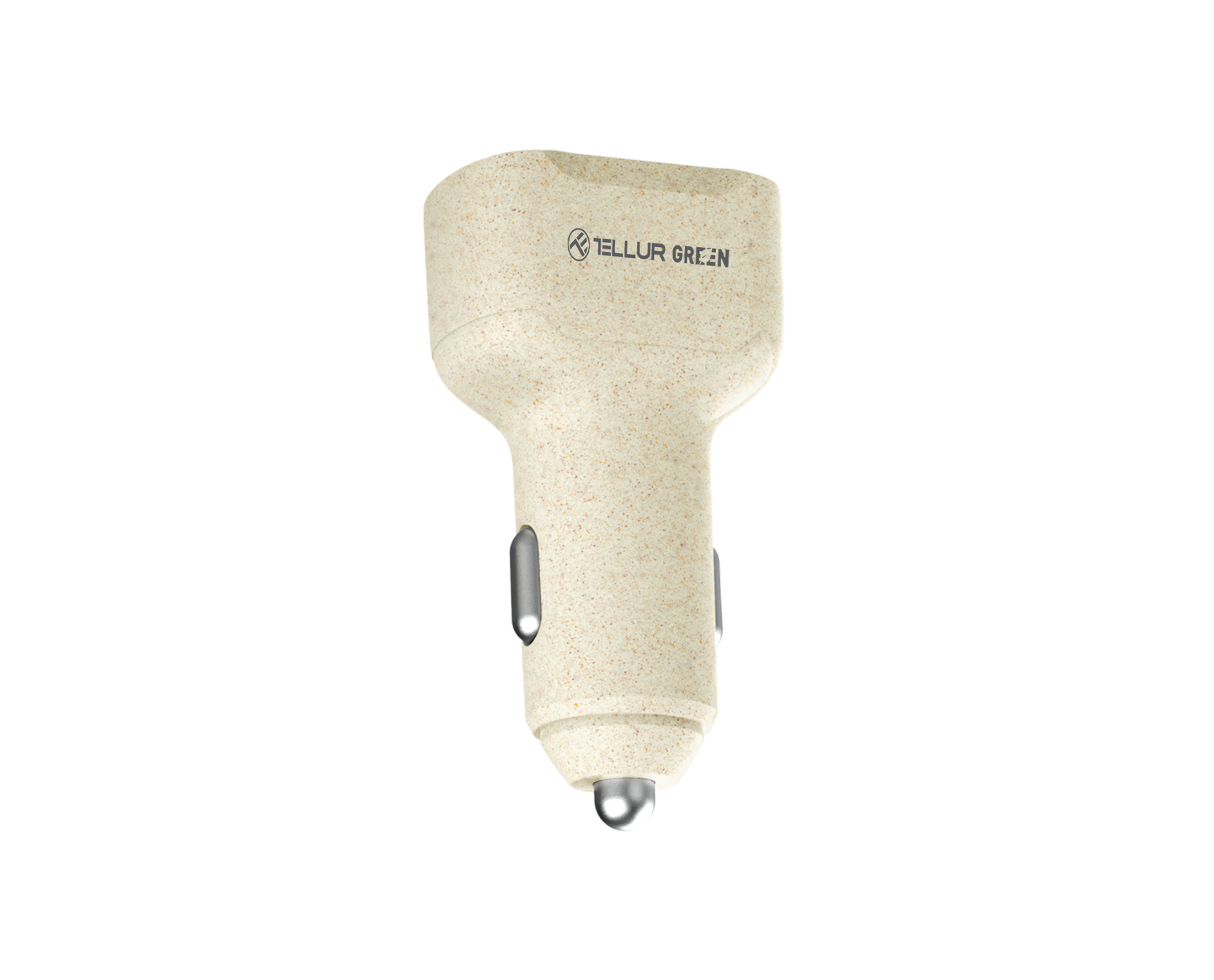 Tellur Green car charger, 36W, 6A (PD18W + QC3.0 18W), cream - TELLUR