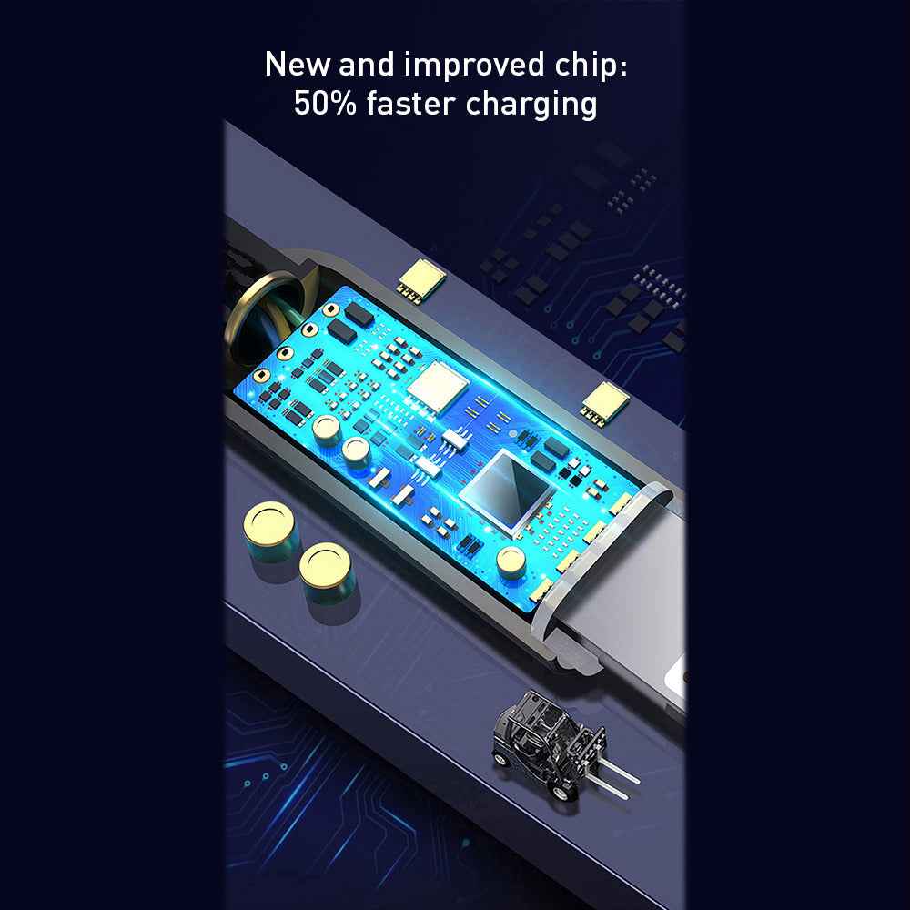 Data cable USB to Micro USB with LED light, 1.2m - TELLUR