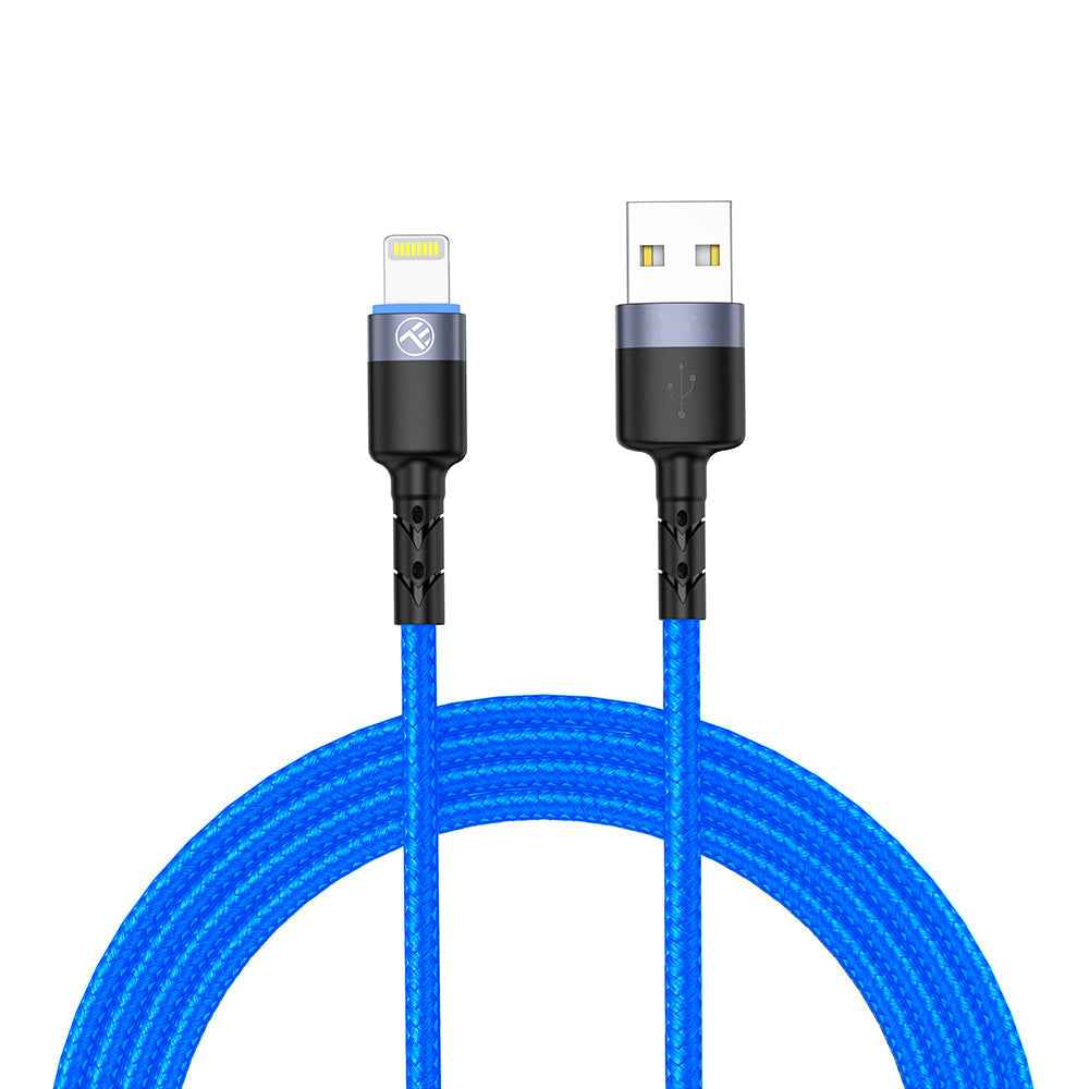 USB to Lightning Cable with LED Light, 3A, 1.2m – Tellur - TELLUR