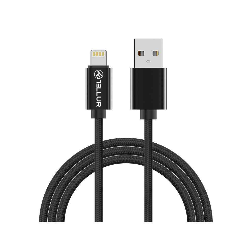 Braided Lightning (for iPhone) Cable, 1m - TELLUR