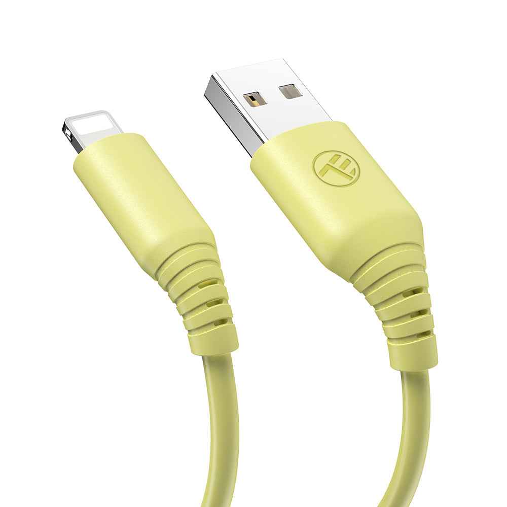 Silicone USB to Lightning cable, 3A, 1m - TELLUR