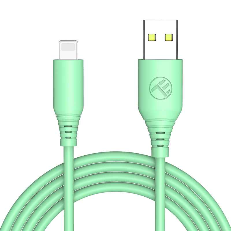 Silicone USB to Lightning cable, 3A, 1m - TELLUR