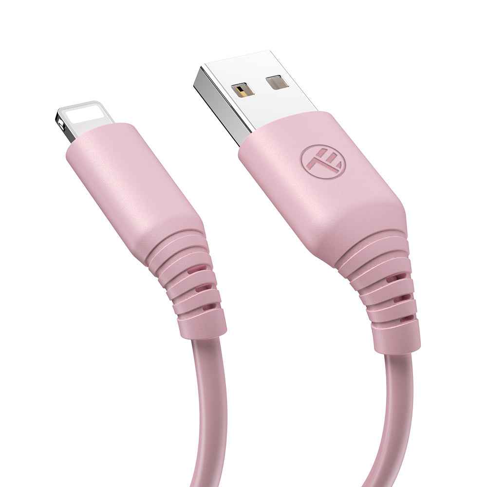 Silicone USB to Lightning cable, 3A, 1m - TELLUR