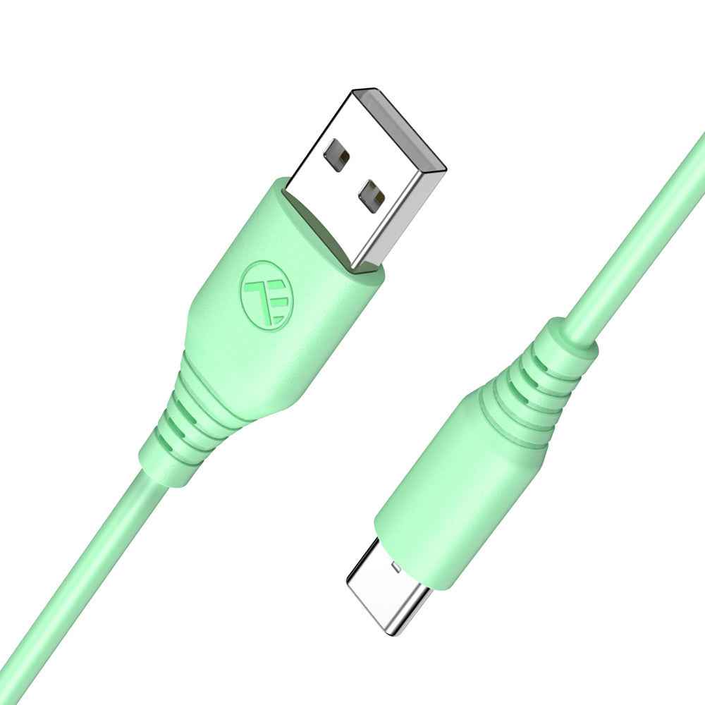 Silicone USB to Type-C cable, 3A, 1m - TELLUR