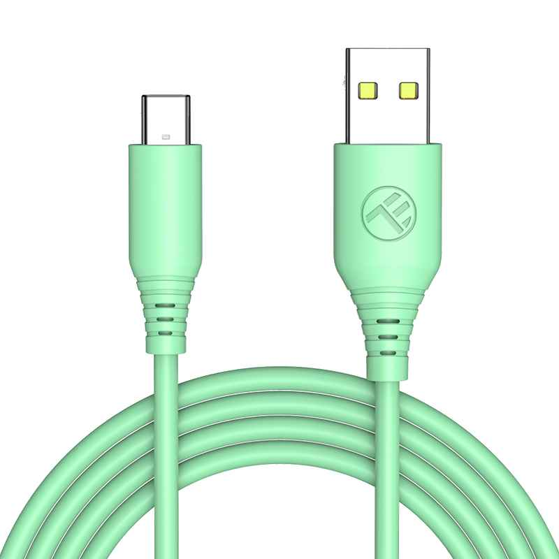 Silicone USB to Type-C cable, 3A, 1m - TELLUR