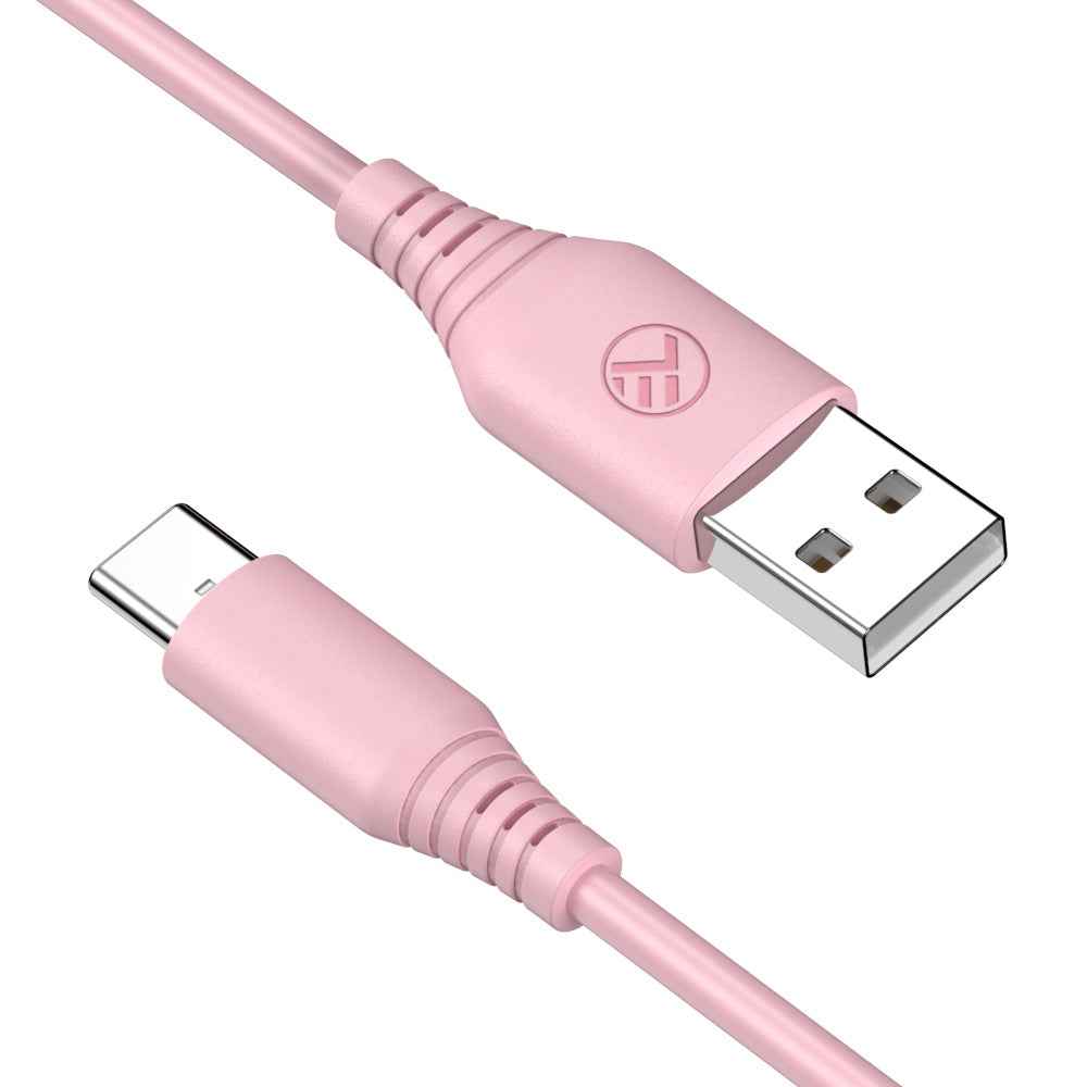 Silicone USB to Type-C cable, 3A, 1m - TELLUR