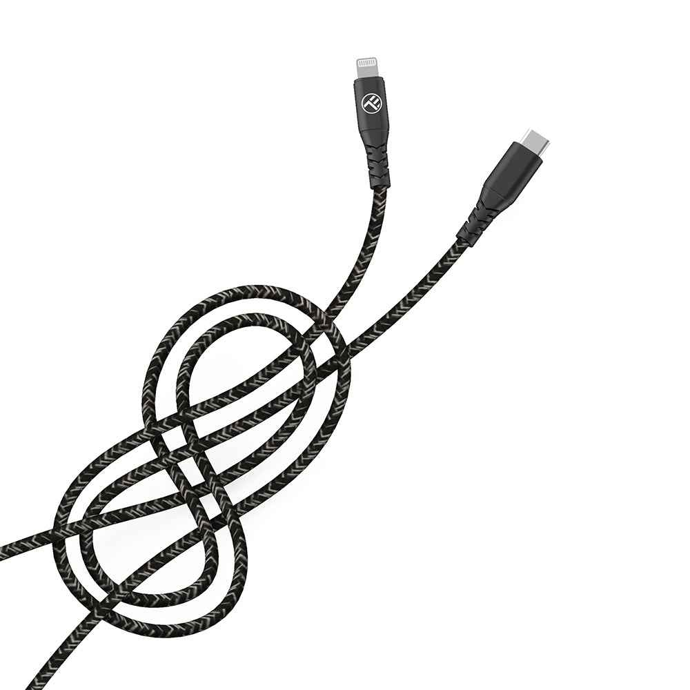 Tellur Green Data cable, Apple MFI Certified, Type-C to Lightning, 3A, PD60W, 1m, nylon - TELLUR