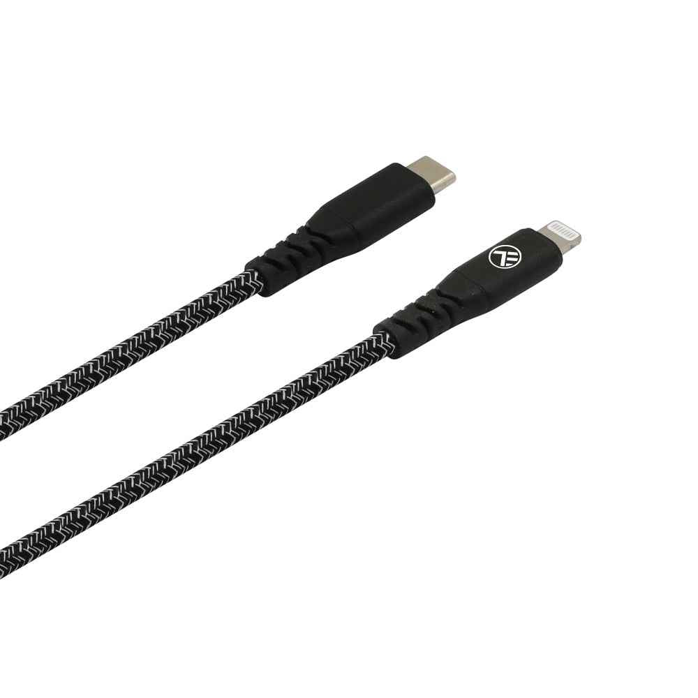 Tellur Green Data cable, Apple MFI Certified, Type-C to Lightning, 3A, PD60W, 1m, nylon - TELLUR