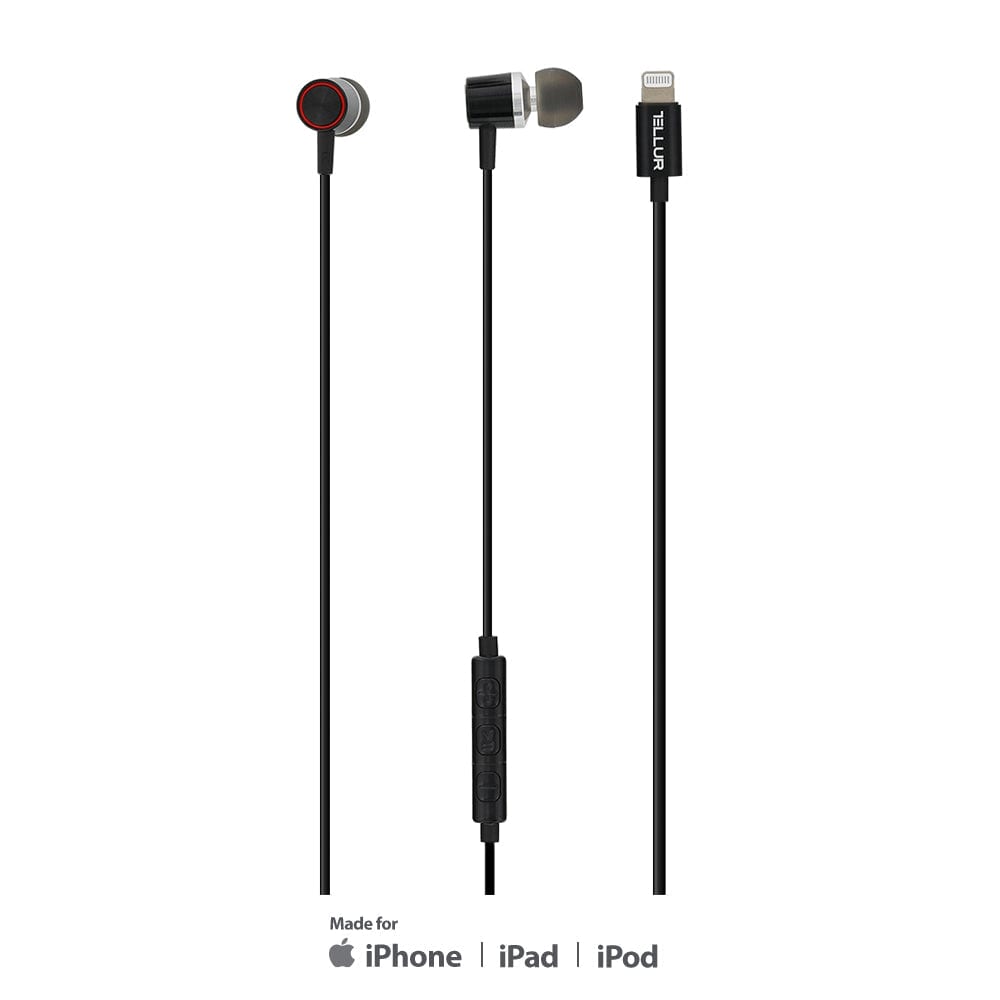 Apple MFI Certified Lightning (for iPhone) In-ear Headphones - TELLUR