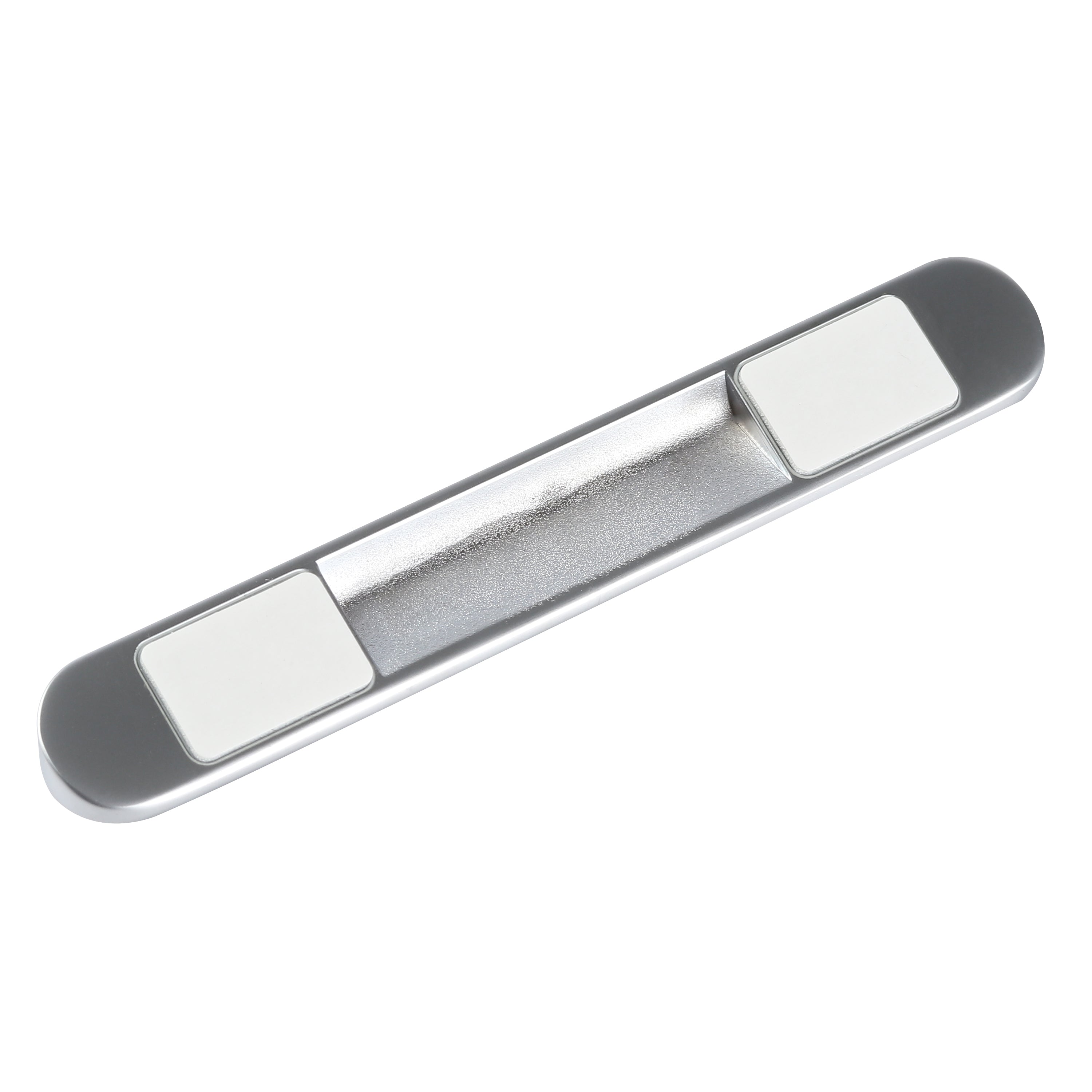 Temporary car parking phone number card, metallic, silver - TELLUR