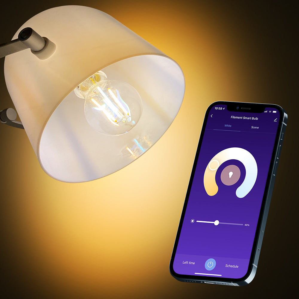 WiFi Smart Filament Bulb E27, 6W, clear - TELLUR