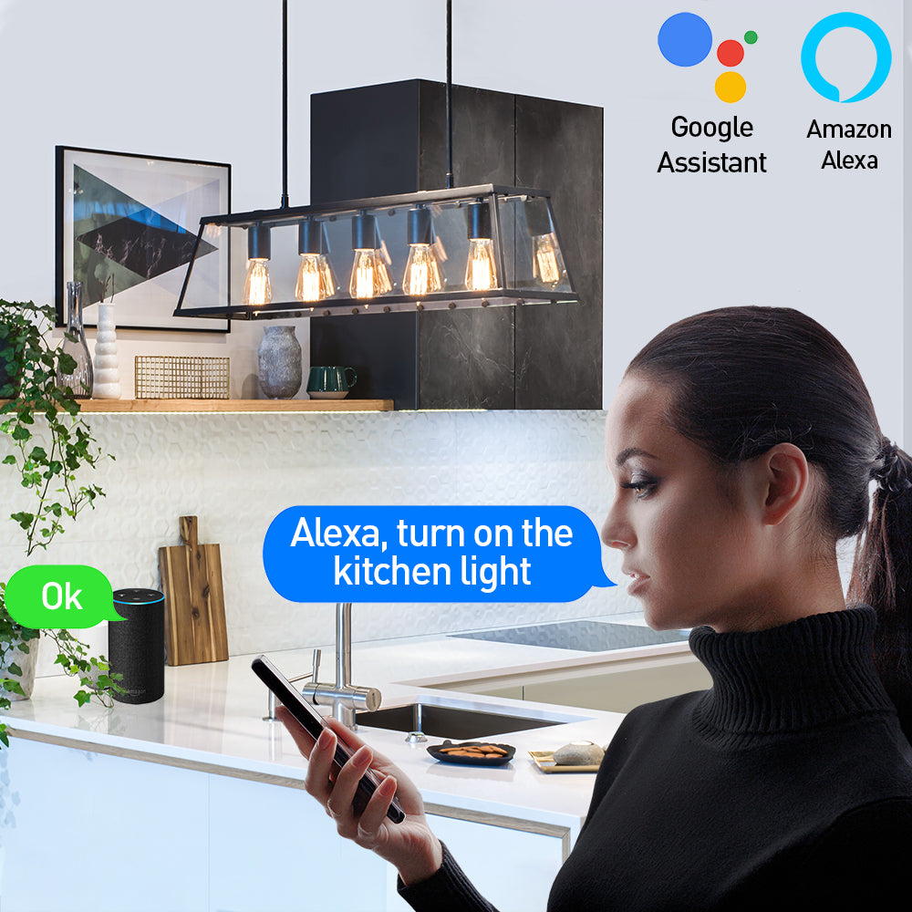 WiFi Smart Filament Bulb E27, 6W, amber - TELLUR