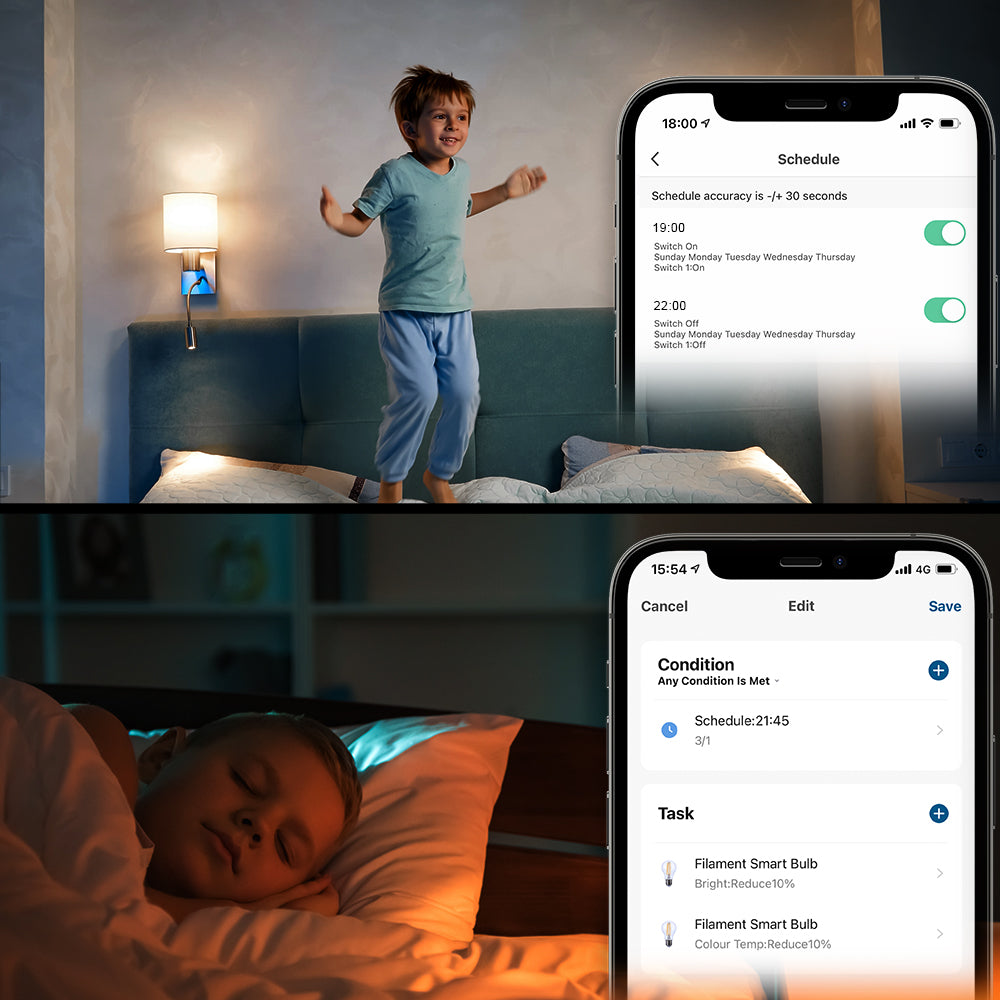 WiFi Smart Filament Bulb E27, 6W, amber - TELLUR