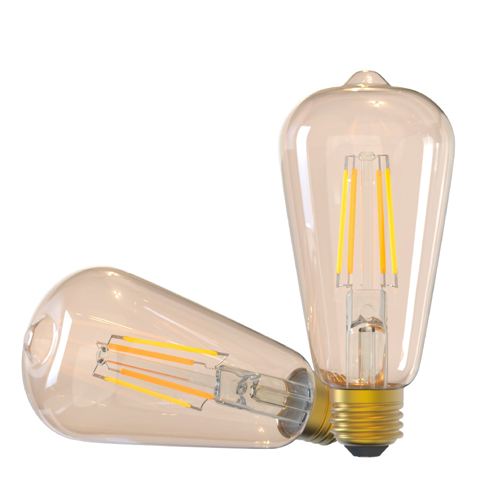 WiFi Smart Filament Bulb E27, 6W, amber - TELLUR