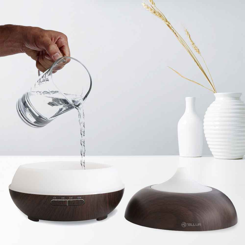 WiFi Smart Aroma Diffuser, 300ml, LED, Dark Brown - TELLUR