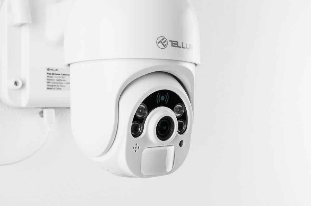 WiFi Solar Camera, P&T, FullHD 1080P, PIR, White - TELLUR