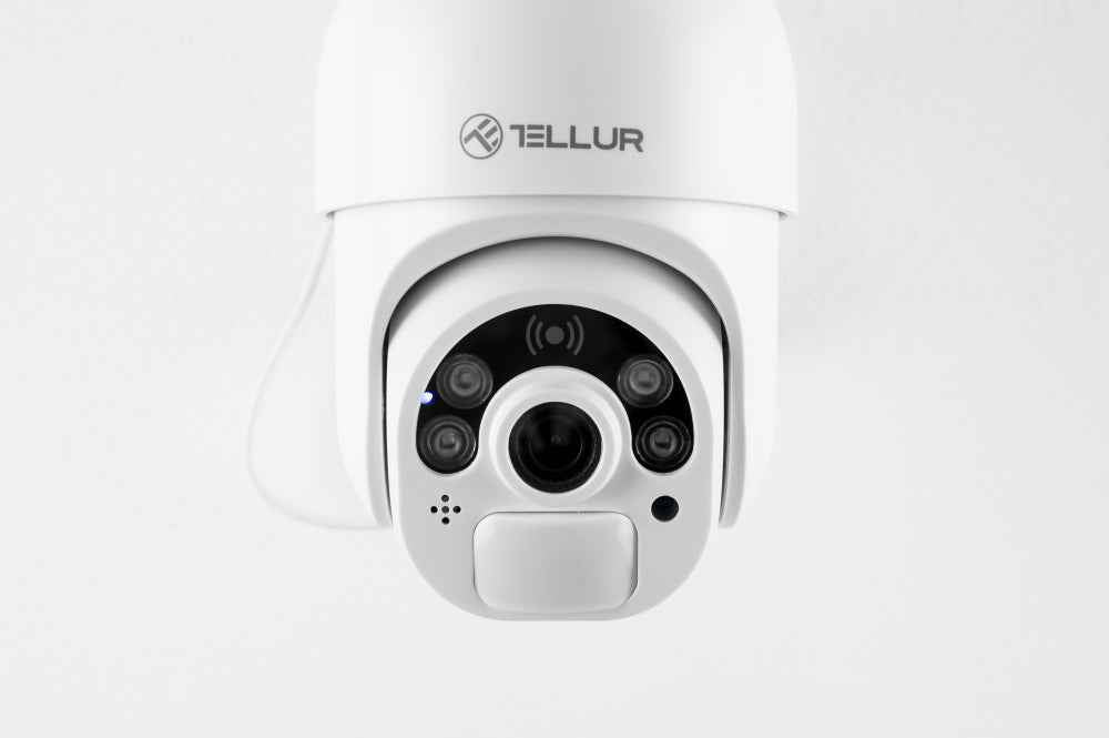 WiFi Solar Camera, P&T, FullHD 1080P, PIR, White - TELLUR
