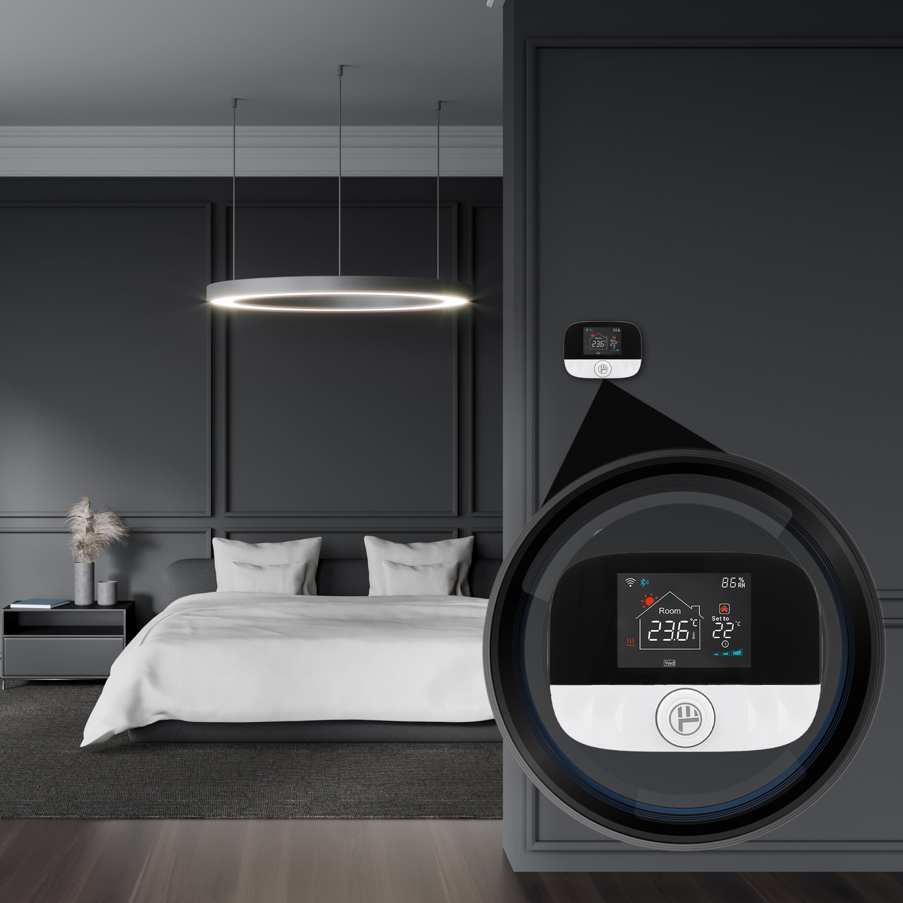 Smart WiFi Ambient Thermostat, TSH02 - TELLUR