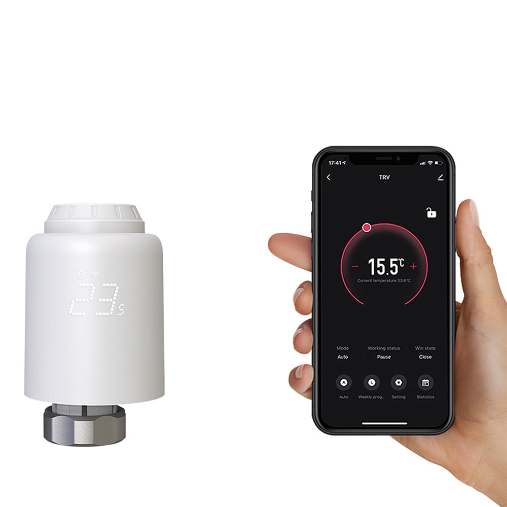 Smart WiFi Thermostatic Radiator Valve RVSH1, LED - TELLUR