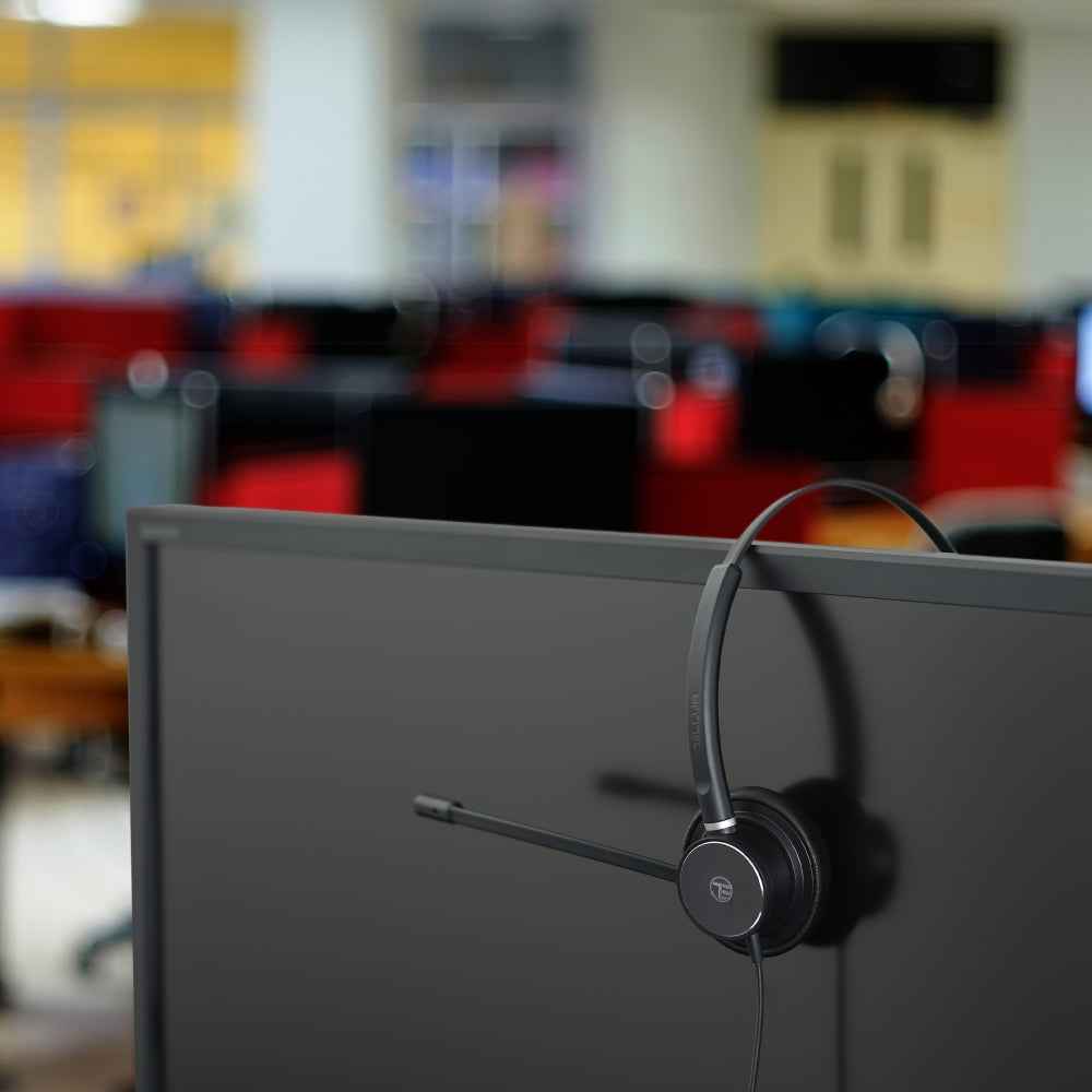 Wired headset Voice 420, Binaural, USB jack 3.5mm - TELLUR