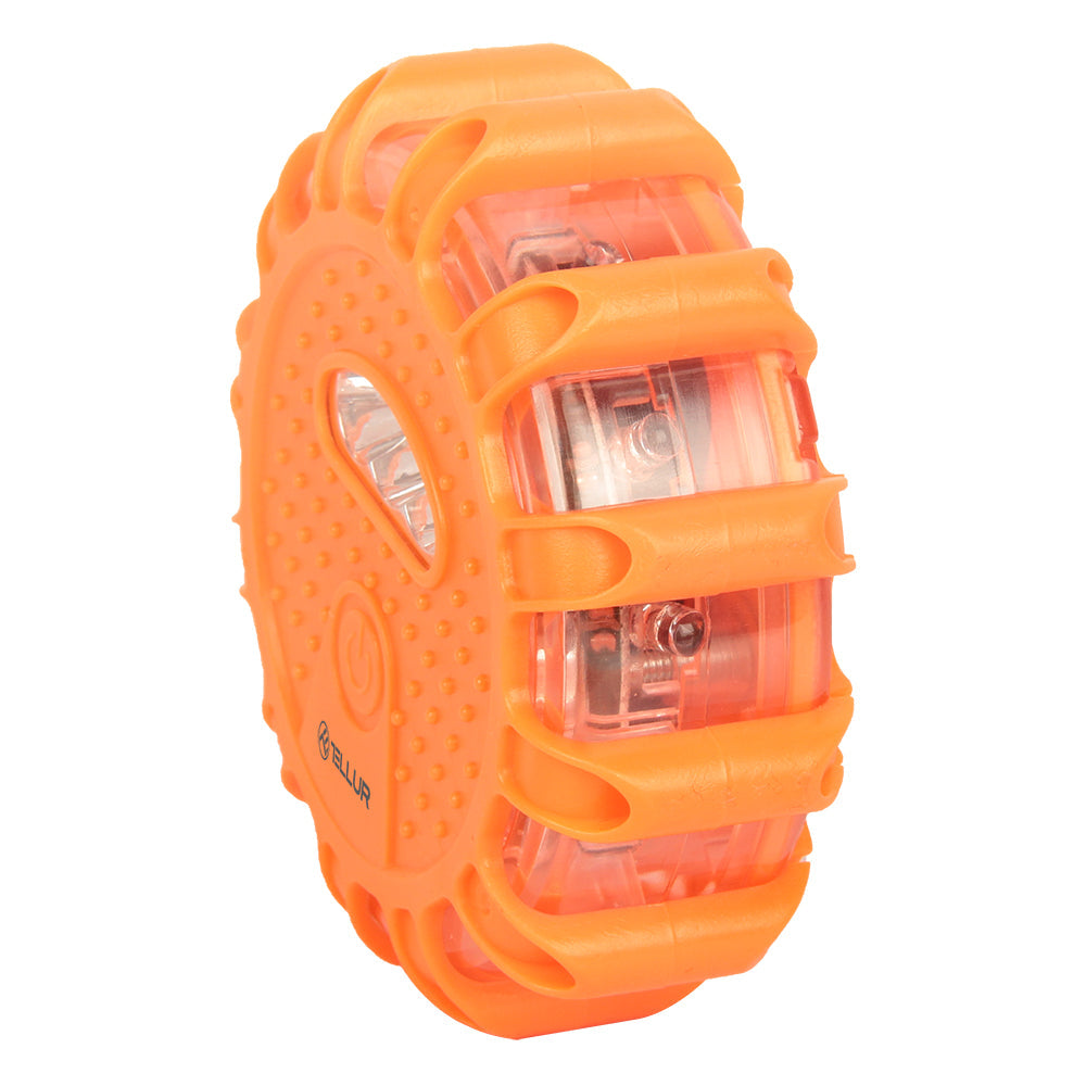 LED emergency signal and flashlight, 3 x AAA, magnetic, orange - TELLUR