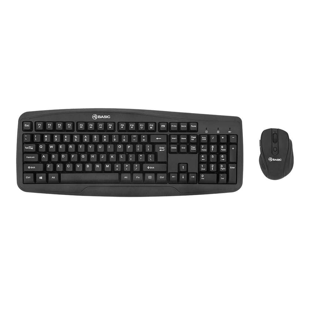 Wireless Keyboard and Mouse Kit, US, USB - TELLUR