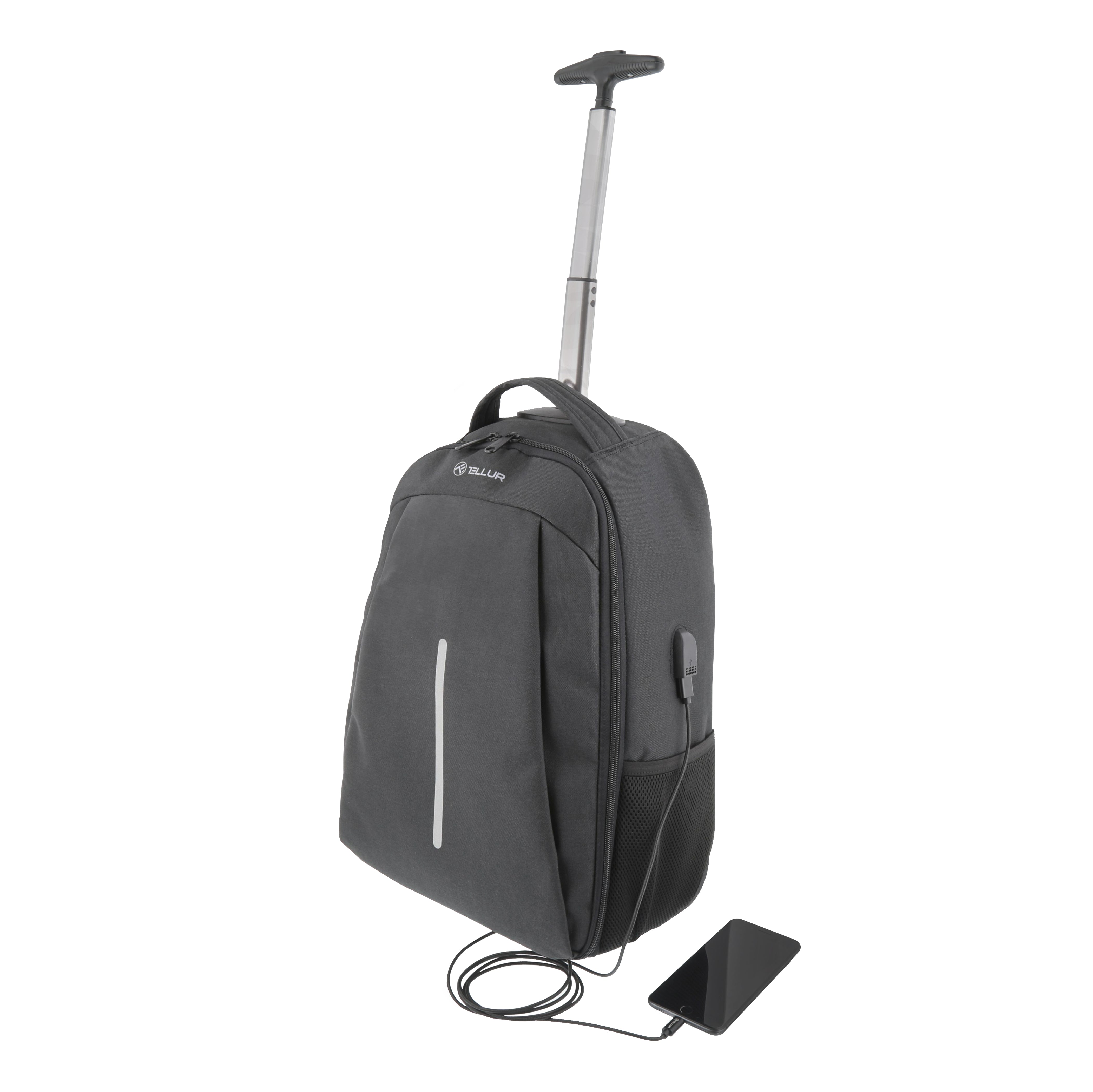Rolly Laptop Trolley USB, 15.6" - TELLUR