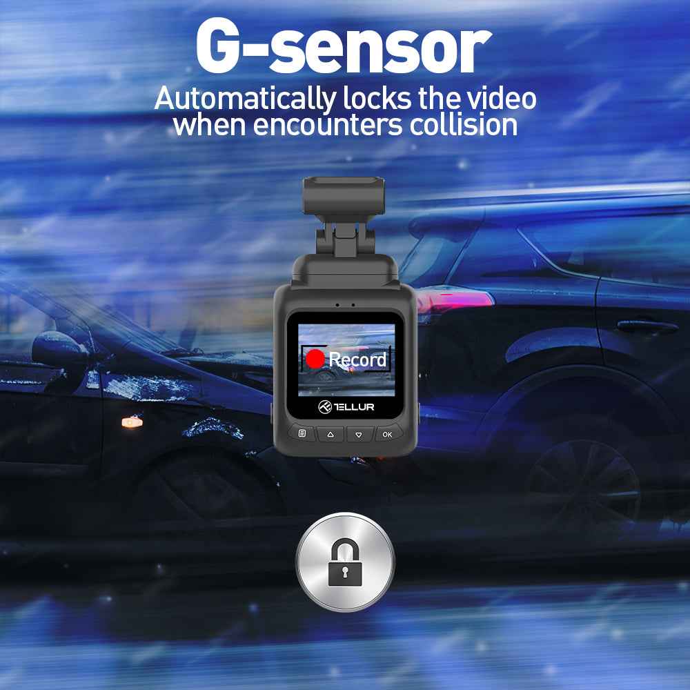 Dash Patrol DC1 Dash Cam, FullHD 1080P - TELLUR